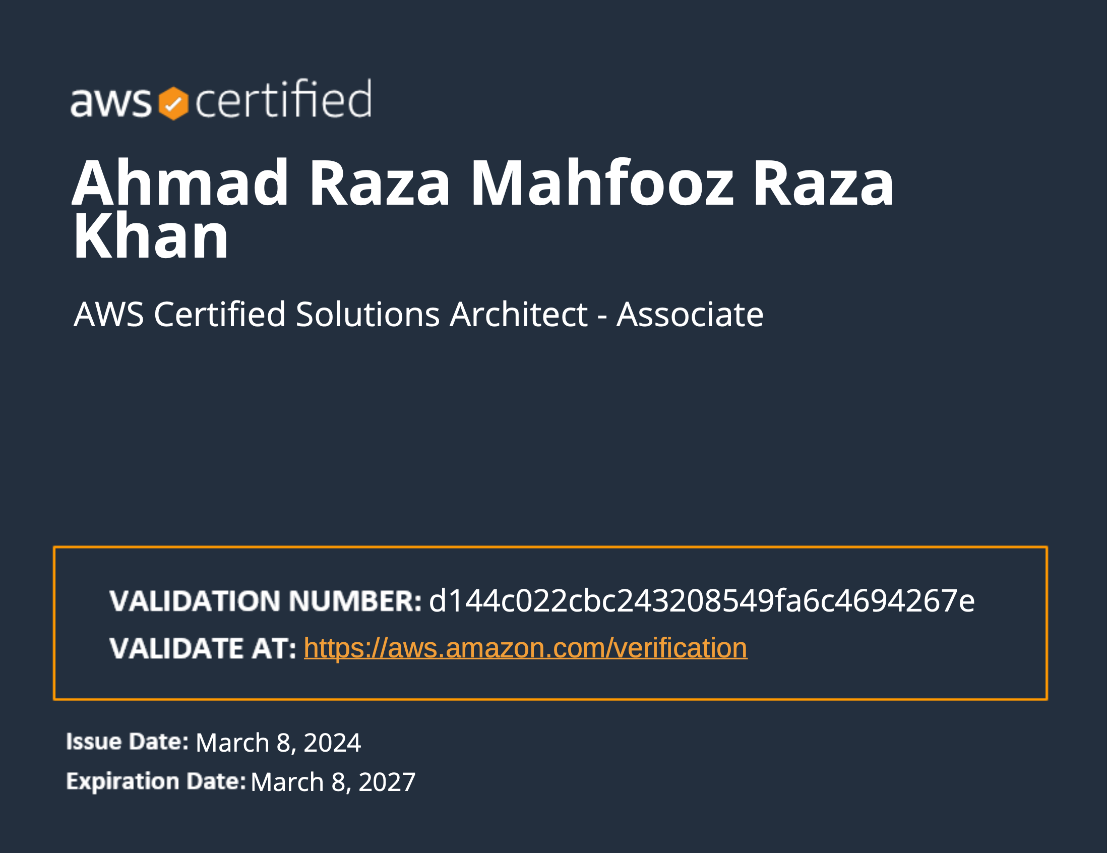 AWS Solutions Architect